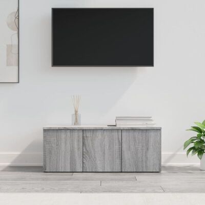 vidaXL Grey Sonoma TV Cabinet Engineered Wood 80x34x30 cm - TV Cabinet vidaXL Grey Sonoma TV Cabinet Engineered Wood 80x34x30 cm - TV Cabinet