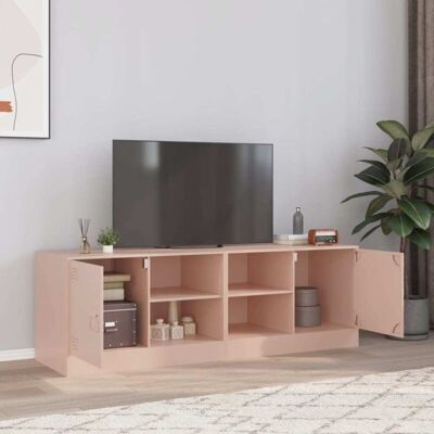 vidaXL Pink 2 pcs TV Cabinets Steel - TV Cabinet vidaXL Pink 2 pcs TV Cabinets Steel - TV Cabinet