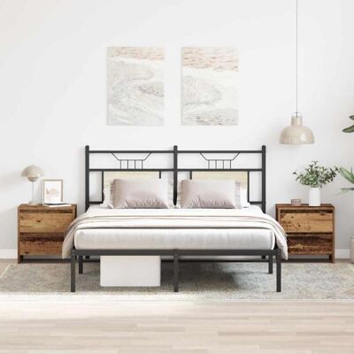 Vidaxl Old Wood Rustic Nightstand 2 pcs - Nightstand Vidaxl Old Wood Rustic Nightstand 2 pcs - Nightstand