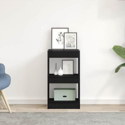 Vidaxl Black Wooden Room Divider Shelf - Shelving Unit Vidaxl Black Wooden Room Divider Shelf - Shelving Unit