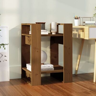 Vidaxl - Book Cabinet/Room Divider Honey Brown 41x35x57 cm Solid Wood Pine Vidaxl - Book Cabinet/Room Divider Honey Brown 41x35x57 cm Solid Wood Pine