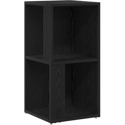 VidaXL Black and Oak Corner Cabinet - Storage Cabinet VidaXL Black and Oak Corner Cabinet - Storage Cabinet