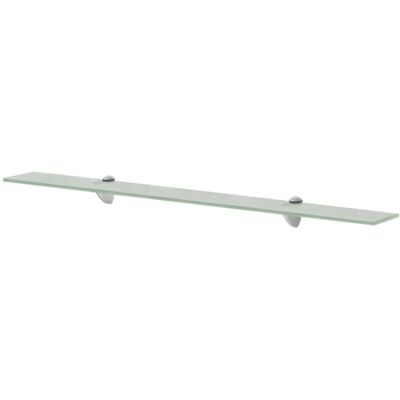 vidaXL Glass Floating Shelf 90x20 cm - Modern Wall Storage vidaXL Glass Floating Shelf 90x20 cm - Modern Wall Storage