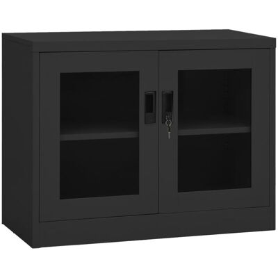 vidaXL Office Cabinet Anthracite Steel - File Storage - Office Cabinet vidaXL Office Cabinet Anthracite Steel - File Storage - Office Cabinet
