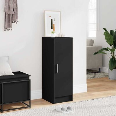 vidaXL Black Shoe Cabinet - 6 Shelves for Storage vidaXL Black Shoe Cabinet - 6 Shelves for Storage