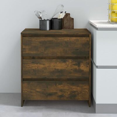 vidaXL Sideboard Brown Oak Chipboard Storage Side Drawer Cabinet - Sideboard vidaXL Sideboard Brown Oak Chipboard Storage Side Drawer Cabinet - Sideboard