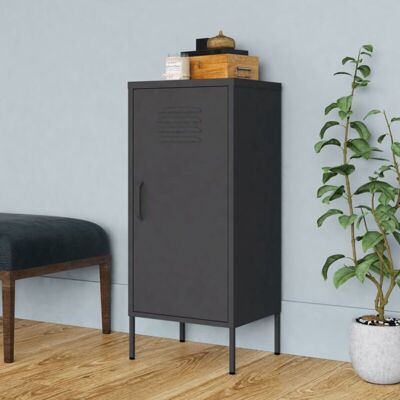 Storage Cabinet Anthracite 42.5x35x101.5 cm Steel Vidaxl Storage Cabinet Anthracite 42.5x35x101.5 cm Steel Vidaxl