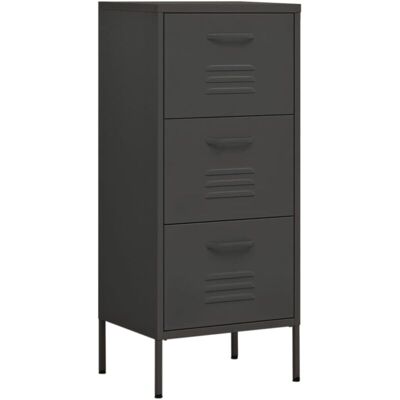 vidaXL Storage Cabinet 42.5x35x101.5 cm Steel Anthracite - Storage Cabinet vidaXL Storage Cabinet 42.5x35x101.5 cm Steel Anthracite - Storage Cabinet