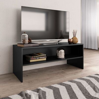 vidaXL Black 100x40x40 cm Engineered Wood TV Cabinet vidaXL Black 100x40x40 cm Engineered Wood TV Cabinet