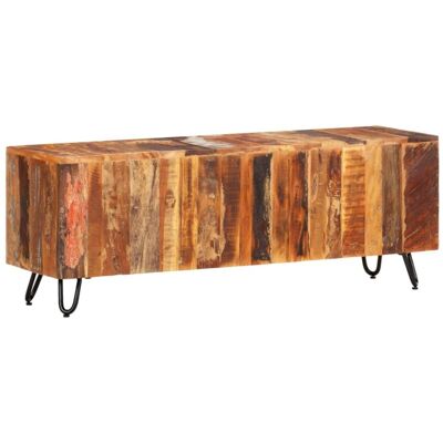 TV Cabinet 110x30x40 cm Solid Wood Reclaimed vidaXL TV Cabinet 110x30x40 cm Solid Wood Reclaimed vidaXL