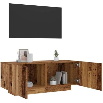 Vidaxl - tv Cabinet Old Wood 100x35x40 cm Engineered Wood Vidaxl - tv Cabinet Old Wood 100x35x40 cm Engineered Wood