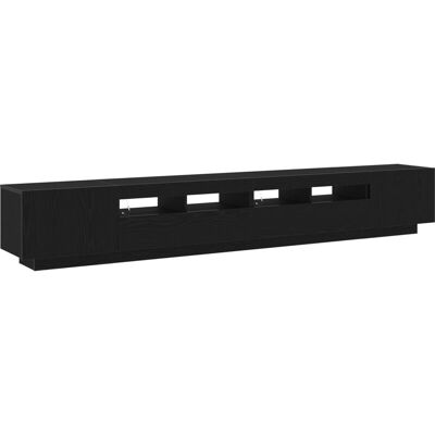 vidaXL TV Set of 3 Black Oak TV Cabinets vidaXL TV Set of 3 Black Oak TV Cabinets