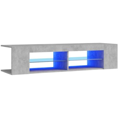 vidaXL TV Cabinet with LED Lights Concrete Grey - TV Cabinet vidaXL TV Cabinet with LED Lights Concrete Grey - TV Cabinet