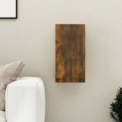 vidaXL Smoked Oak Wall Mounted TV Cabinet - TV Cabinet vidaXL Smoked Oak Wall Mounted TV Cabinet - TV Cabinet