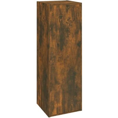 vidaXL Smoked Oak Wall Mounted TV Cabinet - TV Cabinet vidaXL Smoked Oak Wall Mounted TV Cabinet - TV Cabinet