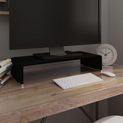 vidaXL TV Stand/Monitor Riser Black - TV Stand/Monitor Riser vidaXL TV Stand/Monitor Riser Black - TV Stand/Monitor Riser