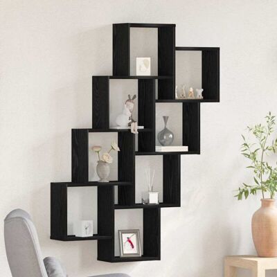 vidaXL Wall Shelf Black - Wall Shelf vidaXL Wall Shelf Black - Wall Shelf