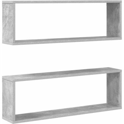 vidaXL White Cube Shelves 2 pcs - Wall Shelf vidaXL White Cube Shelves 2 pcs - Wall Shelf