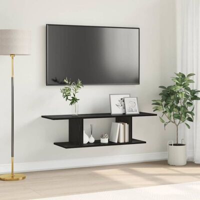 Vidaxl - tv Cabinet with Shelf Black 103 x 30 x 26.5 cm Engineered wood Vidaxl - tv Cabinet with Shelf Black 103 x 30 x 26.5 cm Engineered wood