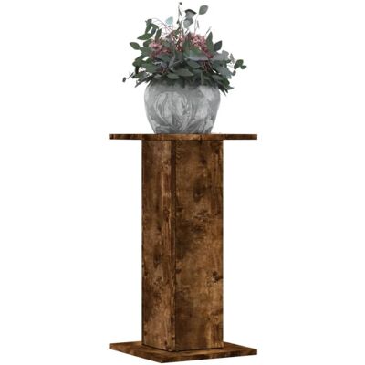 Vidaxl - Plant Stands 2 pcs Smoked Oak 30x30x60 cm Engineered Wood Vidaxl - Plant Stands 2 pcs Smoked Oak 30x30x60 cm Engineered Wood