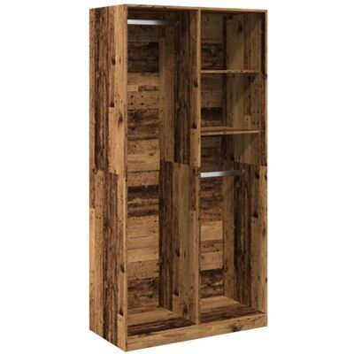 vidaXL Old Wood 100x50x200 cm Wardrobe - Storage Furniture vidaXL Old Wood 100x50x200 cm Wardrobe - Storage Furniture
