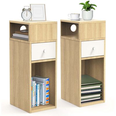 VOUNOT Nightstand Set of 2 - Compact, Water-Resistant, Wooden VOUNOT Nightstand Set of 2 - Compact, Water-Resistant, Wooden