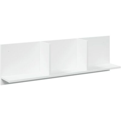 vidaXL Wall Cabinet 100x16.5x30 cm White Engineered Wood - Wall Cabinet vidaXL Wall Cabinet 100x16.5x30 cm White Engineered Wood - Wall Cabinet