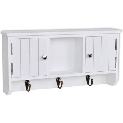 Wall Cabinet for Keys and Jewelery with Doors and Hooks Vidaxl Wall Cabinet for Keys and Jewelery with Doors and Hooks Vidaxl