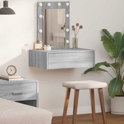 vidaXL Sonoma Grey Dressing Table vidaXL Sonoma Grey Dressing Table