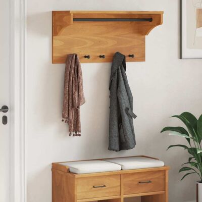 vidaXL Wall Coat Rack SANDNES - Wall Coat Rack - Brown vidaXL Wall Coat Rack SANDNES - Wall Coat Rack - Brown