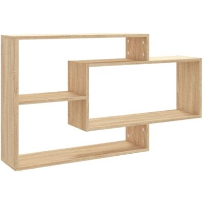 vidaXL Wall Shelf Sonoma oak - 104x20x58.5 cm Engineered Wood vidaXL Wall Shelf Sonoma oak - 104x20x58.5 cm Engineered Wood