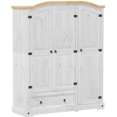 vidaXL Wardrobe Closet - Pine Solid Wood Storage Furniture vidaXL Wardrobe Closet - Pine Solid Wood Storage Furniture
