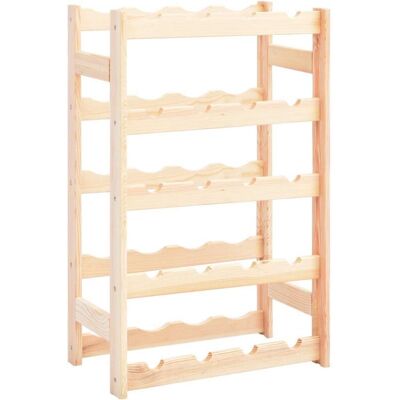 Wine Rack for 20 Bottles Pinewood Vidaxl Wine Rack for 20 Bottles Pinewood Vidaxl