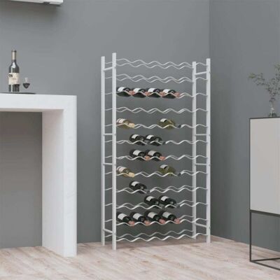 vidaXL Wine Rack for 72 Bottles - Modern Metal Storage Shelf vidaXL Wine Rack for 72 Bottles - Modern Metal Storage Shelf