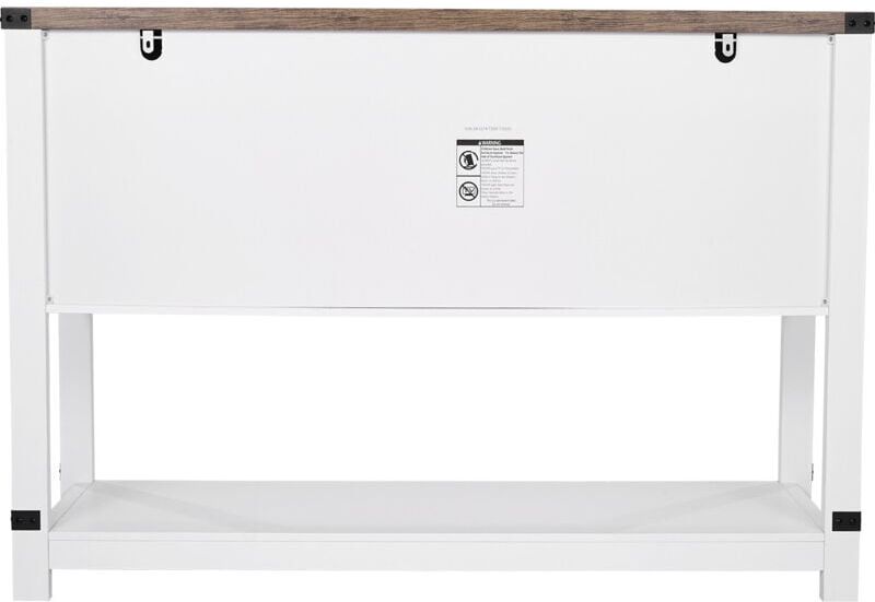 Mophorn Farmhouse Coffee Bar Cabinet, 47.3 x 15.7 x 32.7 in with 4-Tier Storage, Coffee Bar Table with Sliding Barn Doors, Sideboard Buffet Cabinet