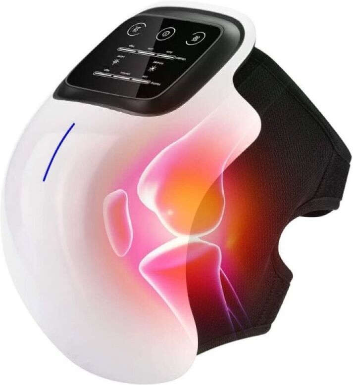 LINGHHANG Natural Knee Pain Relief Device, Heat & Red Light Therapy Knee Massager, Vibrating Compression led Display for Knee Pain