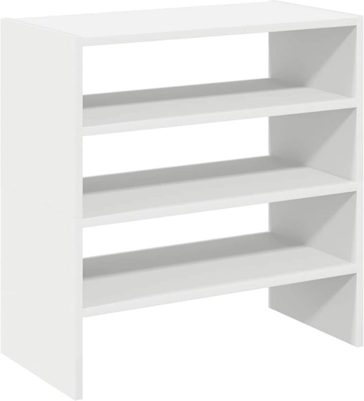 Shoe Racks 2 pcs Stackable White 60x30x30.5 cm Vidaxl