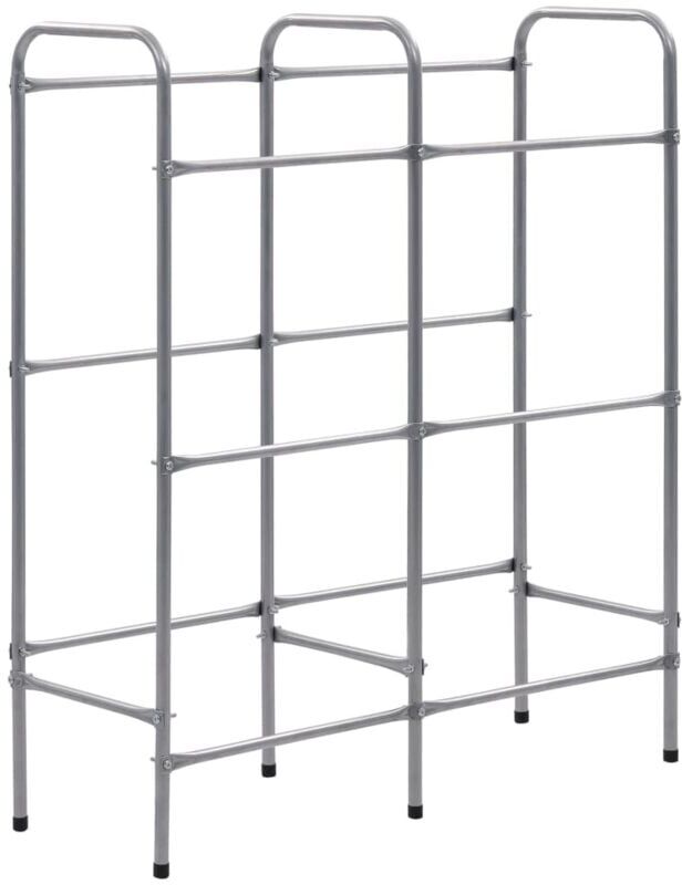 Storage Shelf for 6 Crates Silver 96x33x116 cm Steel vidaXL