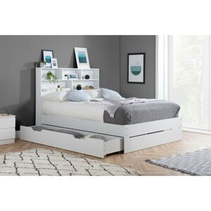 BIRLEA Alfie Double Storage Bed White