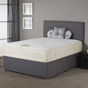 Divan Beds Uk - 1500 Pocket Spring Quilted Orthopaedic Memory Foam Mattress / 4FT Size / Firm