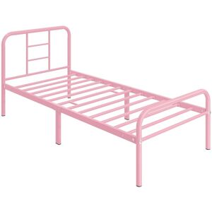 3ft Single Metal Bed Frame Iron Bed Foundation,Black - Yaheetech