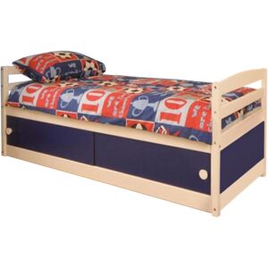 COMFY LIVING 3ft Storage Bed in Blue Doors