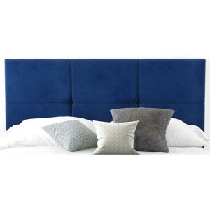 Serene Living - 6-Cube Plush Velvet 3ft Single 20' Headboard - Blue