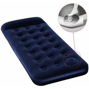 Berkfield Home - Bestway Inflatable Flocked Airbed with Built-in Foot Pump 185 x 76 x 28 cm