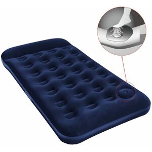 Berkfield Home - Bestway Inflatable Flocked Airbed with Built-in Foot Pump 188 x 99 x 28 cm