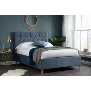 BIRLEA Loxley Small Double Ottoman Bed Grey