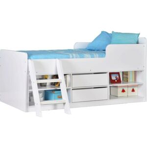 Seconique - Felix White Low Sleeper Bed with 2 Drawers and Storage