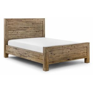 NETFURNITURE Compton Bed Solid Acacia Oak Finish Brown Solid Wood - Brown