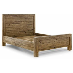 NETFURNITURE Compton Bed Solid Acacia Oak Finish Brown Solid Wood - Brown