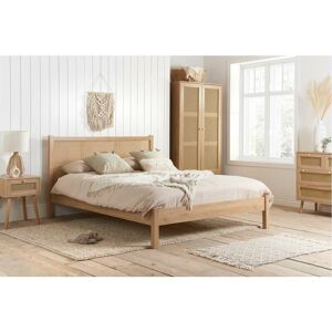 BIRLEA FURNITURE Croxley King Rattan Bed Oak - Oak